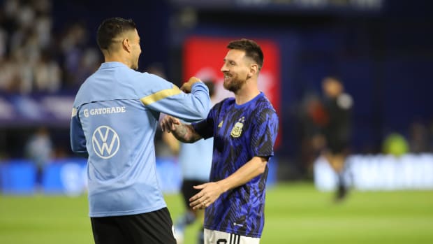 Luis suarez y leo messi